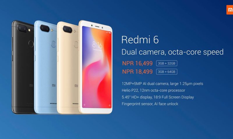 Xiaomi Redmi 6 and 6A Now Available in Nepal; Starts at Rs. 12,999
