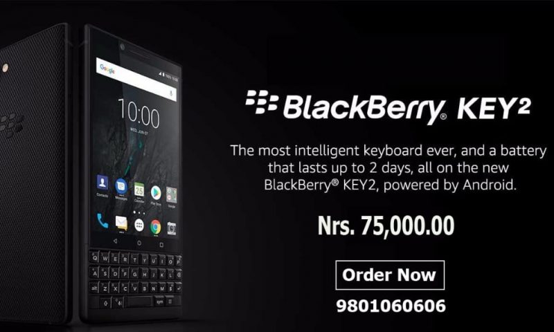 BlackBerry Launches BlackBerry KEY2 With Snapdragon 660 in Nepal