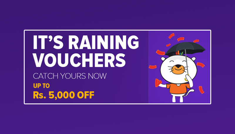 Daraz Raining Vouchers: Get Up To Rs. 5000 OFF on Your Next Purchase