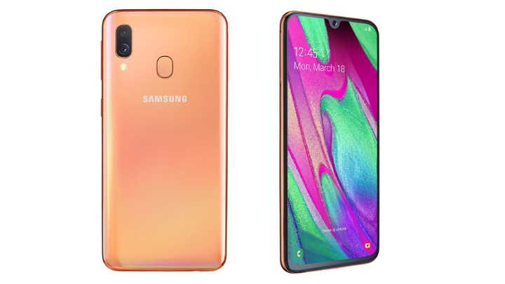 Samsung Galaxy A40 with 19:9 Infinity-U Display, Dual Rear Cameras, Goes Up for Pre-Orders