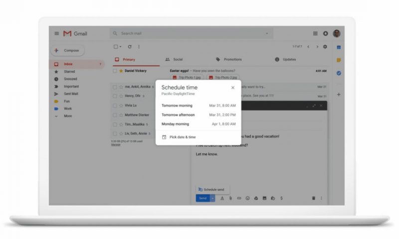 Gmail Finally Gets Ability to Schedule Emails