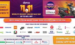 Daraz’s 24 Hour 11.11 Day Sale is On! Exclusive Deals, Discounts, Prizes and Many More!