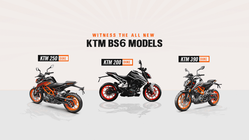 ktm bs6 bikes price list