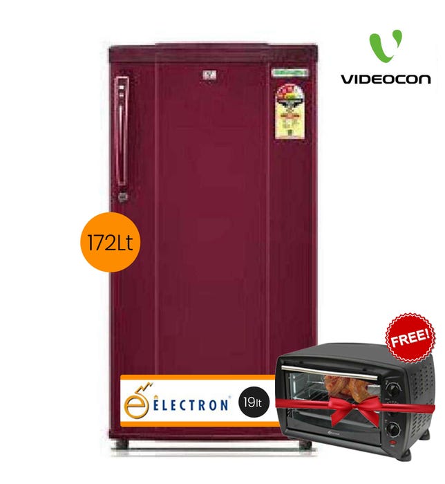 Videocon 172 Liters Refrigerator and 19 Ltr Electron Oven Combo