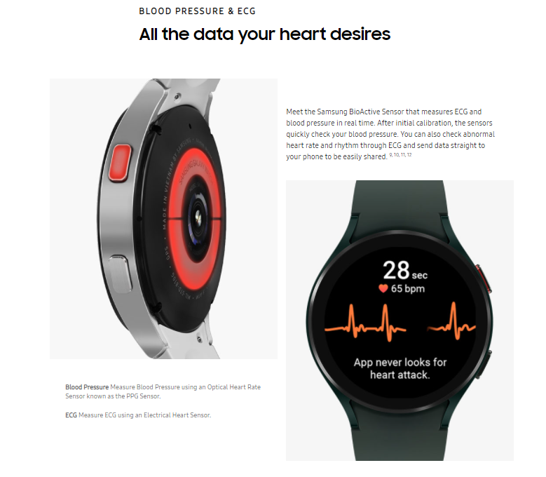 range of samsung watch