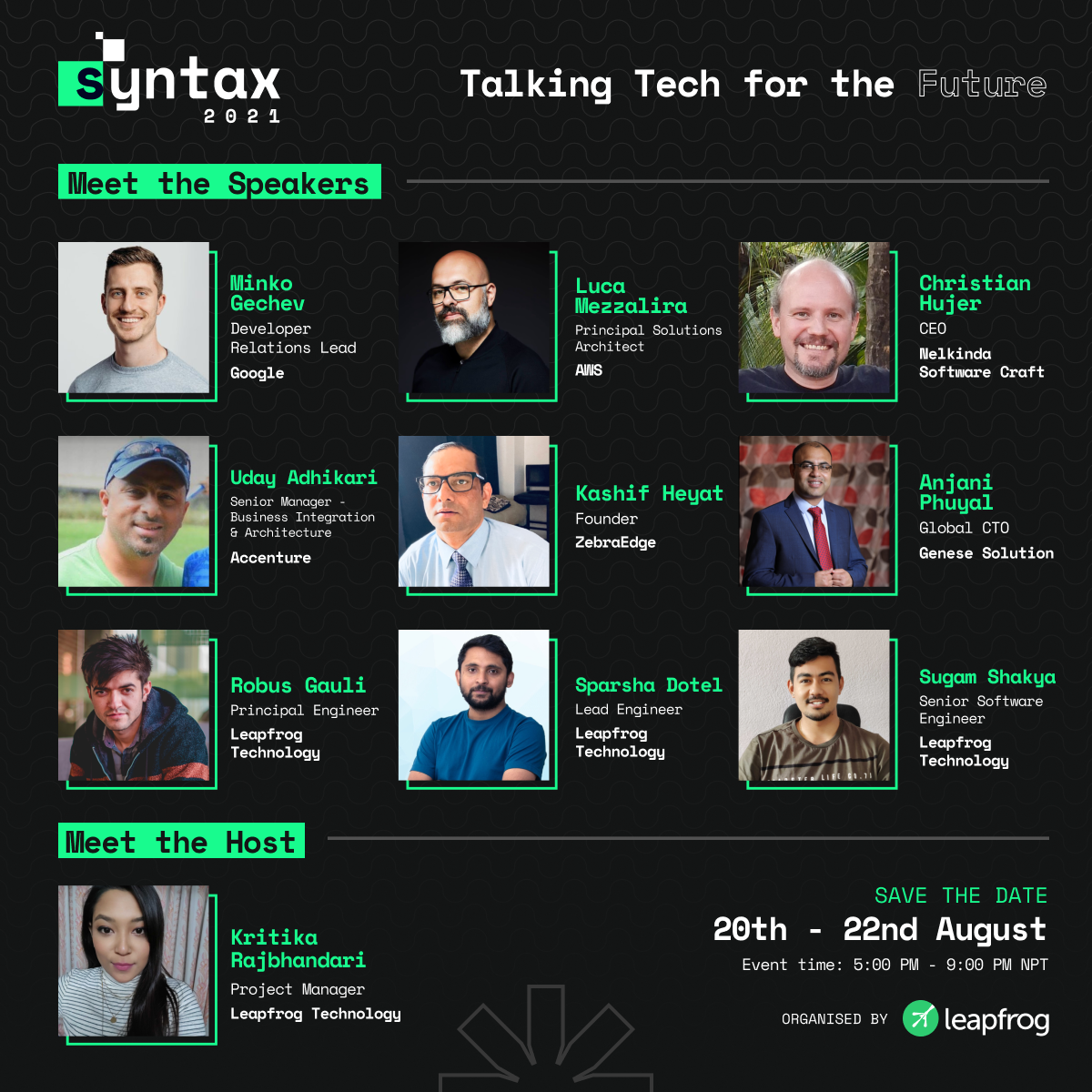 Syntax 2021 Speakers