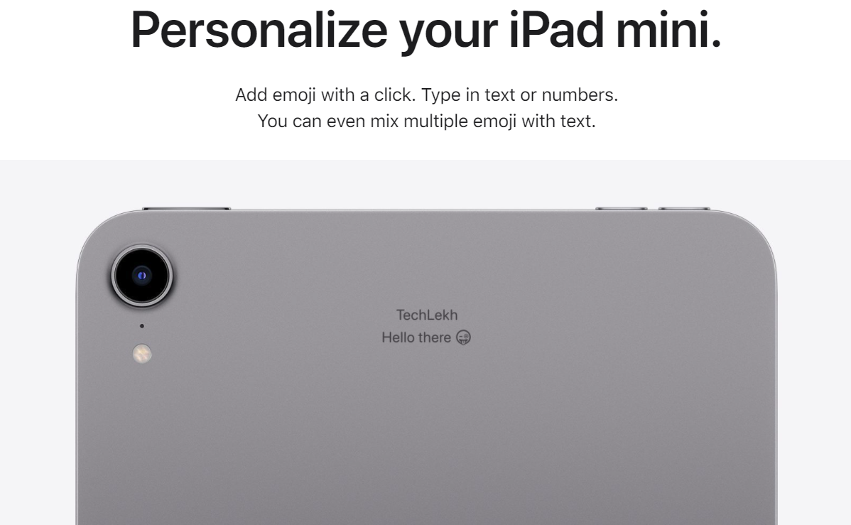 Personlize your iPad mini