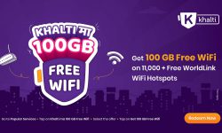 Khalti Users Can Now Get 100GB Free Wi-Fi on WorldLink’s Free Wi-Fi Hotspot