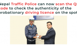Nepal Traffic Police Can Now Verify a Probationary Driving Licence on the Spot