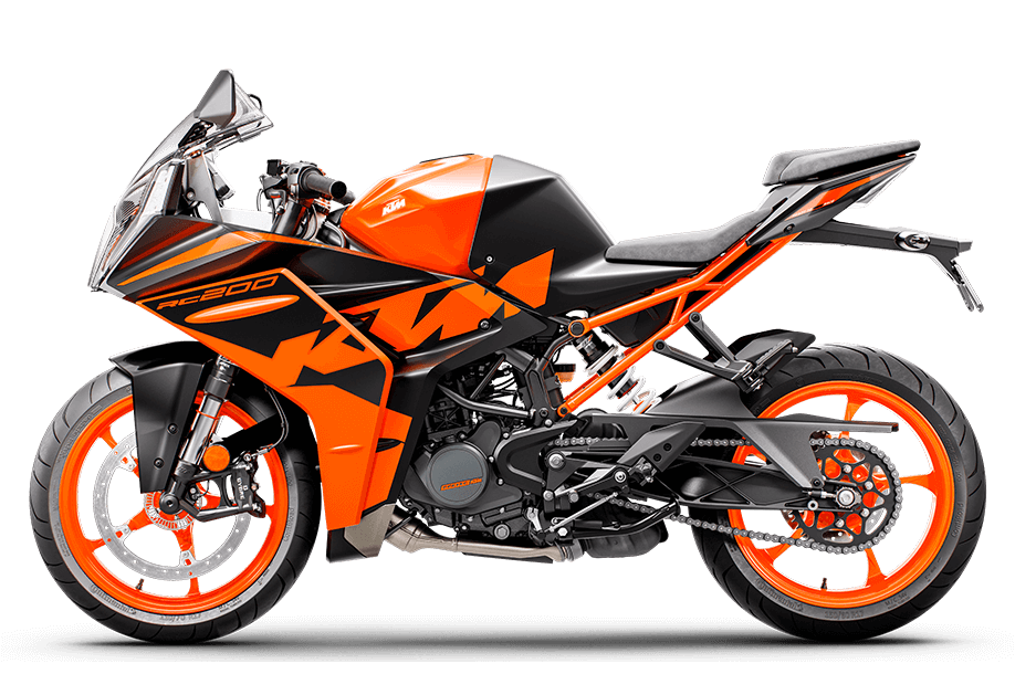 2022 KTM RC 200 Side Styling