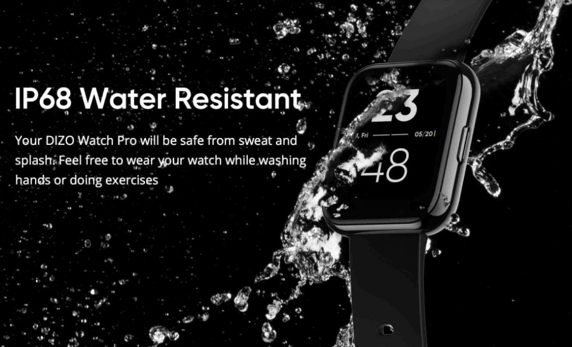 Dizo Watch Pro - IP68 Water-resistant