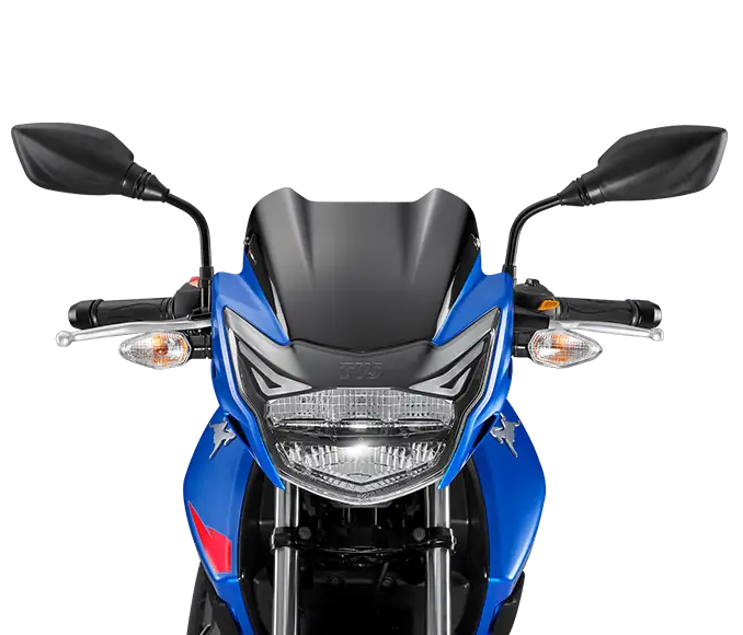 Front styling in TVS Apache RTR 160 2V