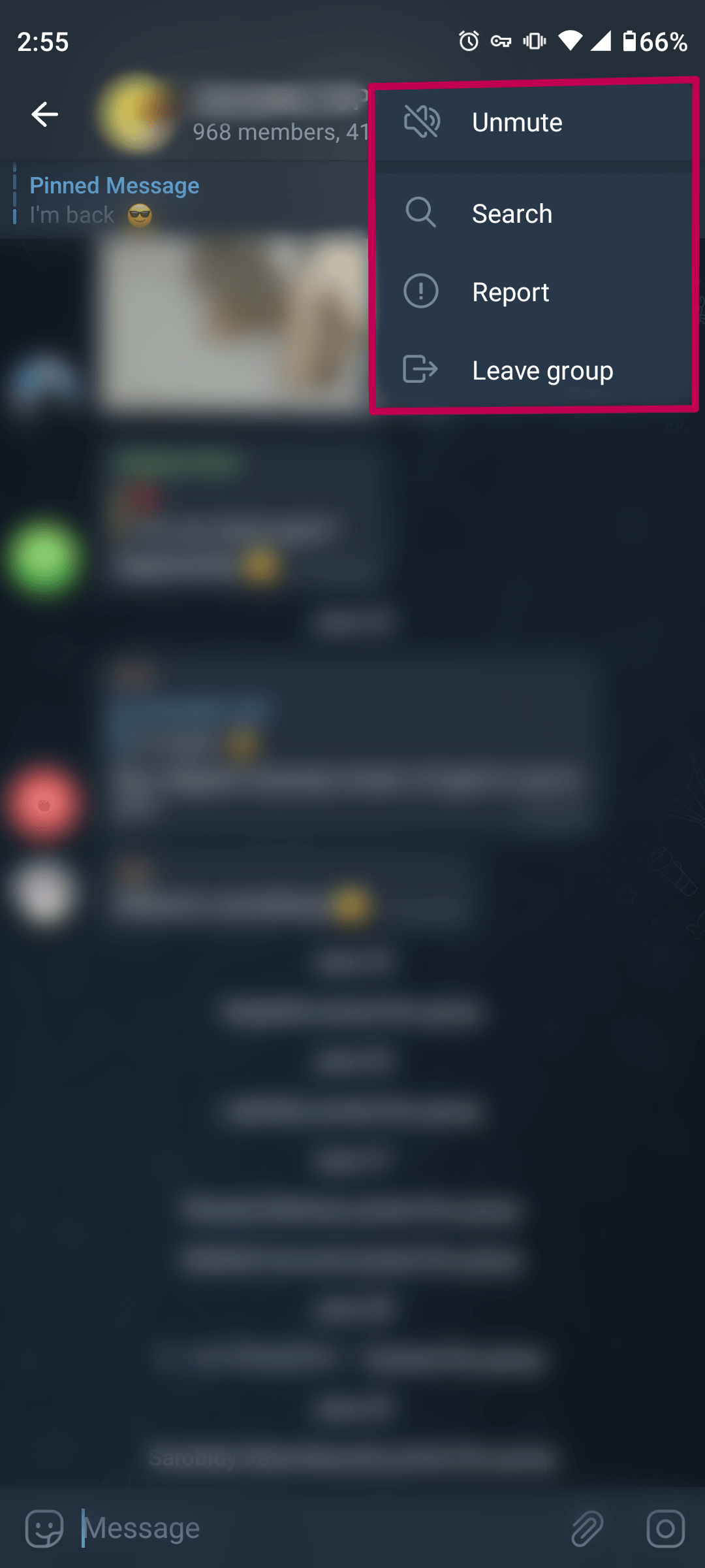 telegram group chat settings
