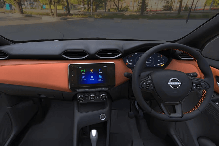 Interior in Nissan Magnite