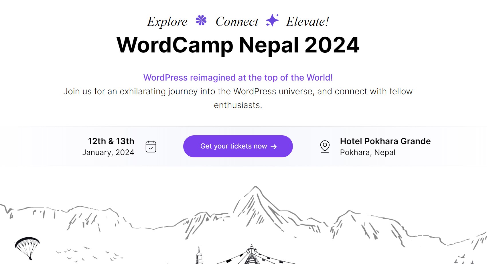 WordCamp Nepal 2024 Happening on 12 and 13 January
