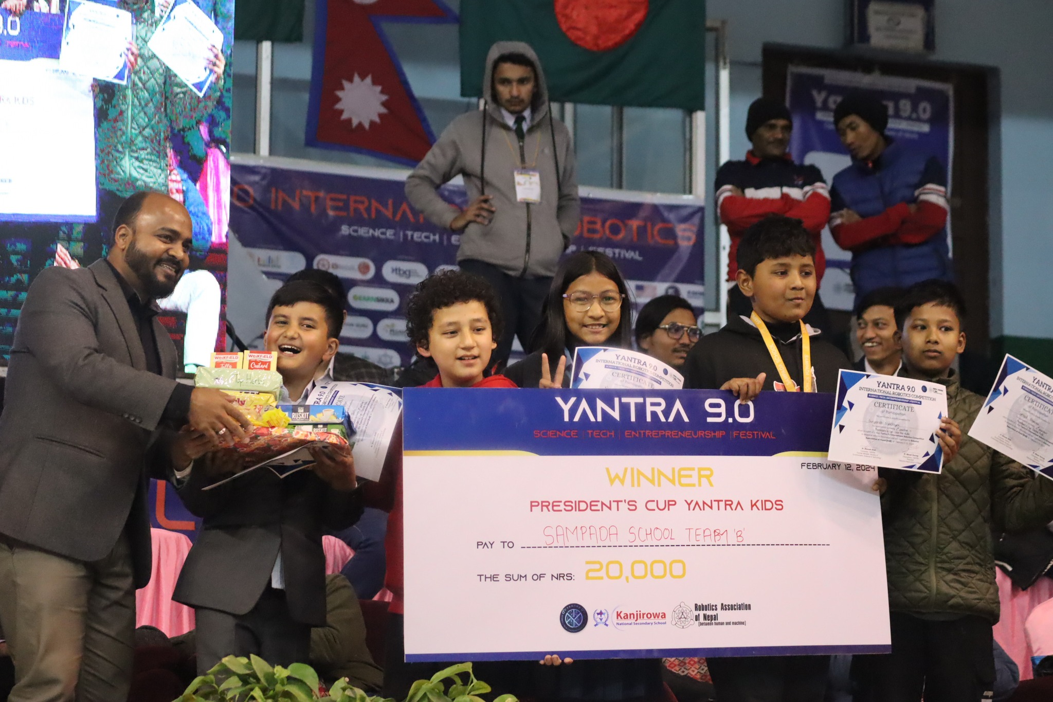 Presidents Cup Yantra Kids Winner - Sapada School Team B