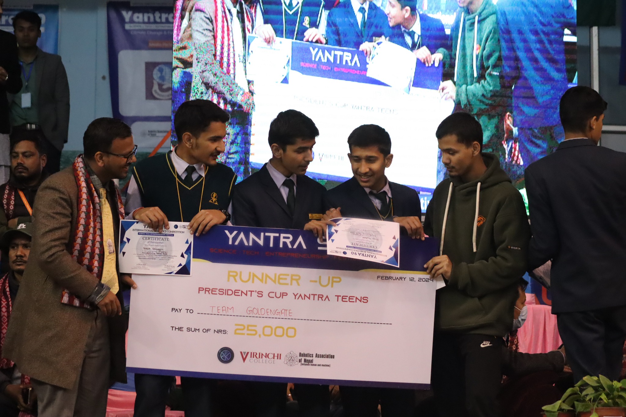 Presidents Cup Yantra Teens Runner-up - Team Goldengate