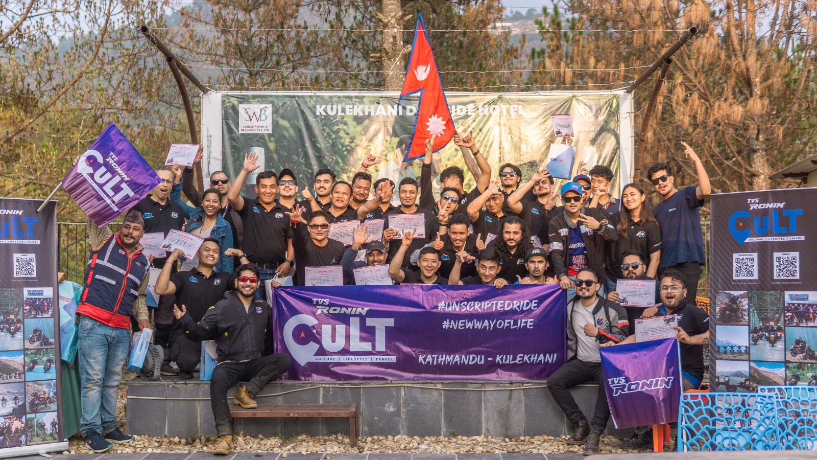 TVS Nepal Completes First Ronin Cult Ride in Nepal
