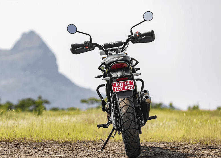 Rear Styling in Triumph Scrambler 400 X