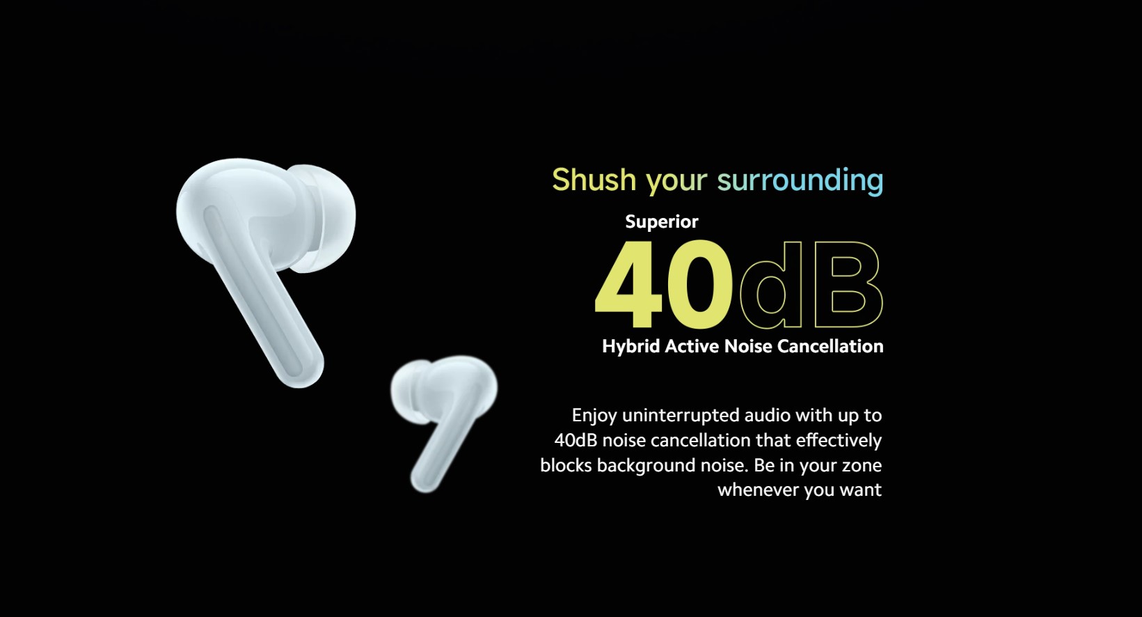 40dB Hybrid Active Noise Cancellation