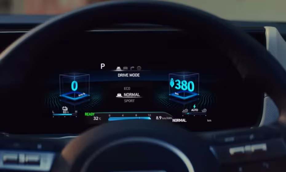 Instrument Cluster in Hyundai Creta EV