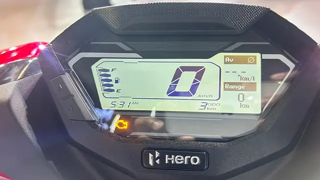 LCD Instrument Cluster in Hero Xoom 125