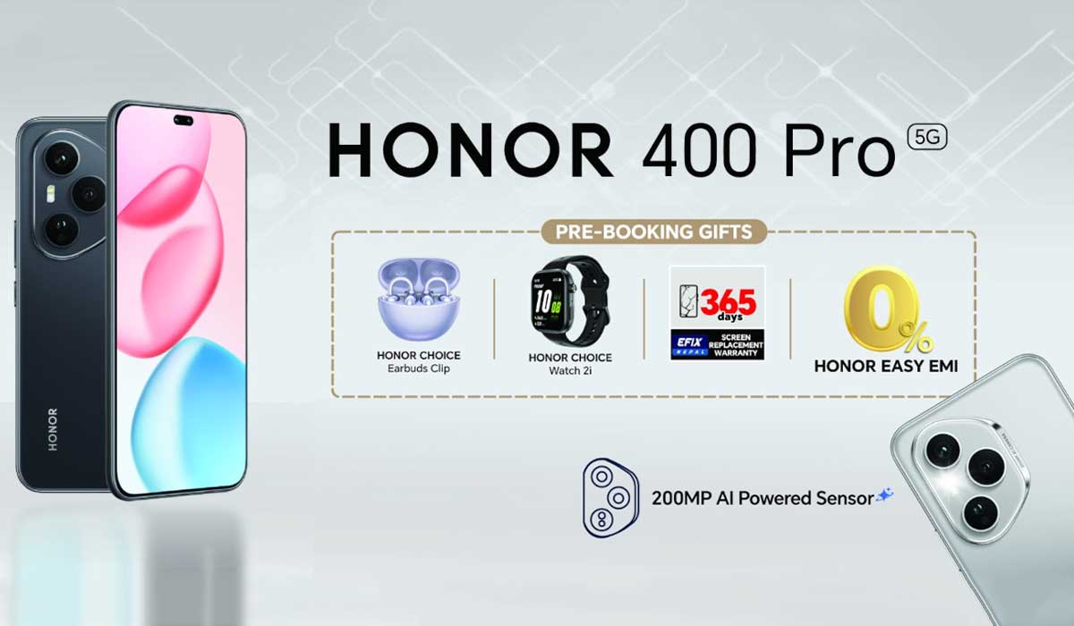 Honor 400 Pro with 6,000mAh Si/C Battery and 200MP Camera: Pre-booking Open in Nepal
