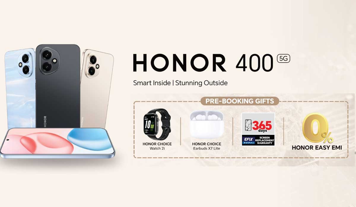 Honor 400 Open for Prebooking in Nepal with 100W Fast Charging