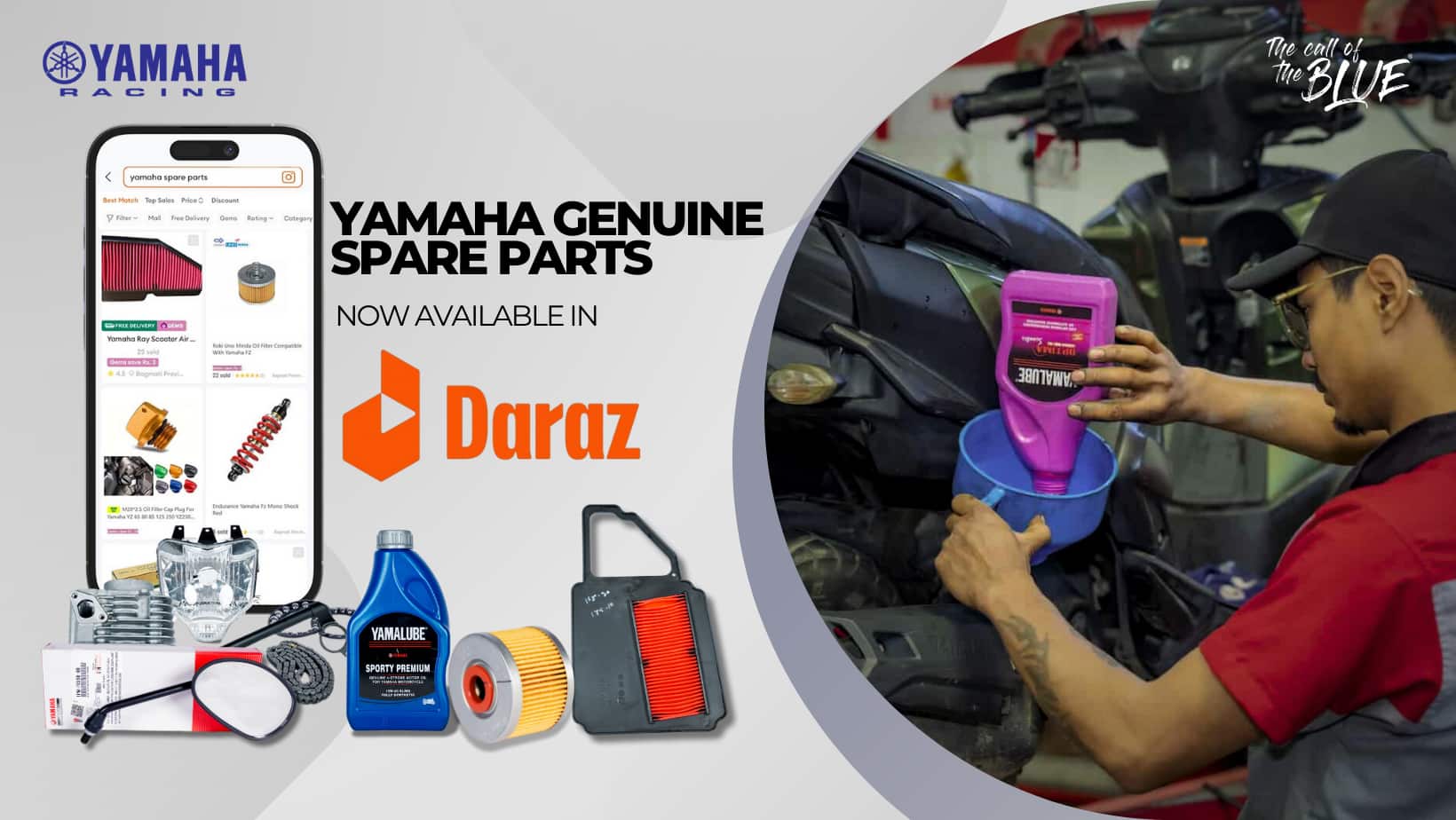 Yamaha Genuine Spare Parts Now Available in Daraz