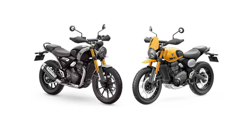 Triumph Scrambler 400 X and 400 XC