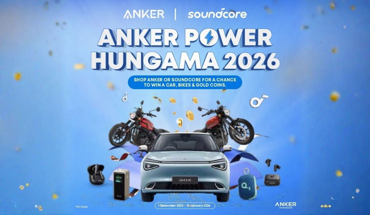 Anker Power Hungama 2026: Buy Anker Products, Win Gifts Worth up to Rs. 40 Lakhs!