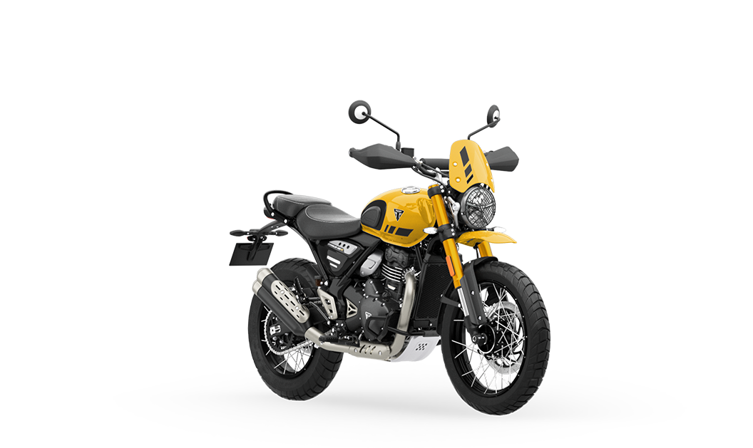 Front Styling in Triumph Scrambler 400 XC