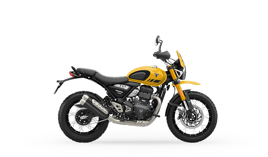 Side Styling in Triumph Scrambler 400 XC