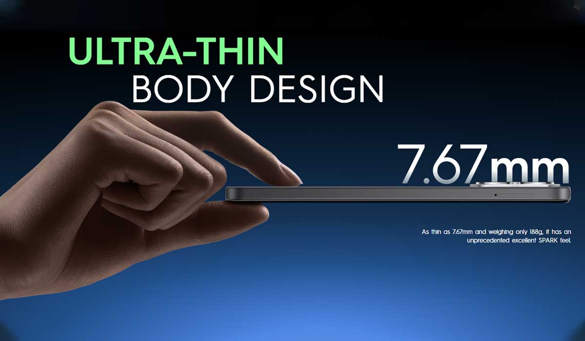 Tecno Spark 40 Thickness