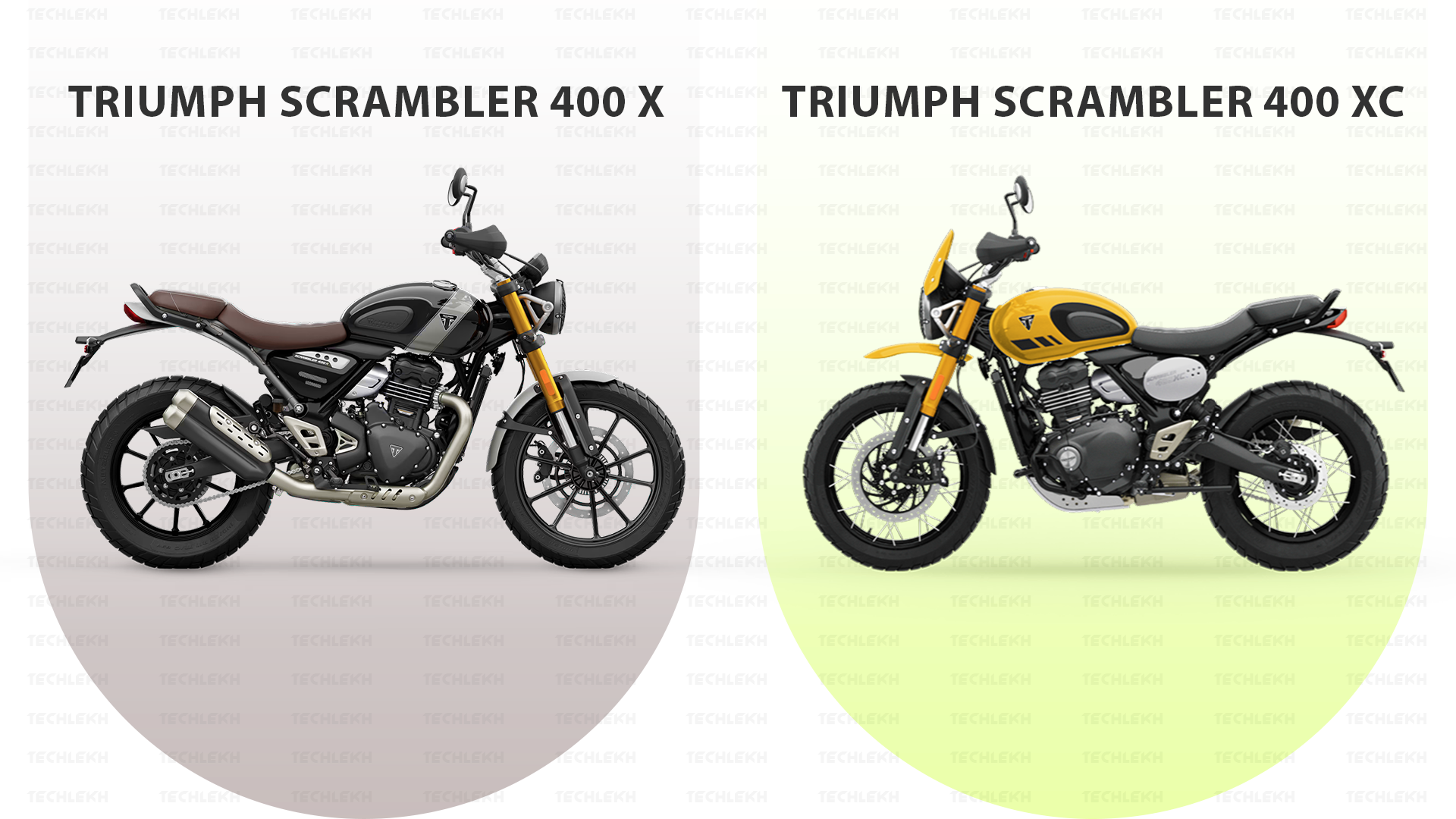 Two Versions of Triumph Scrambler 400