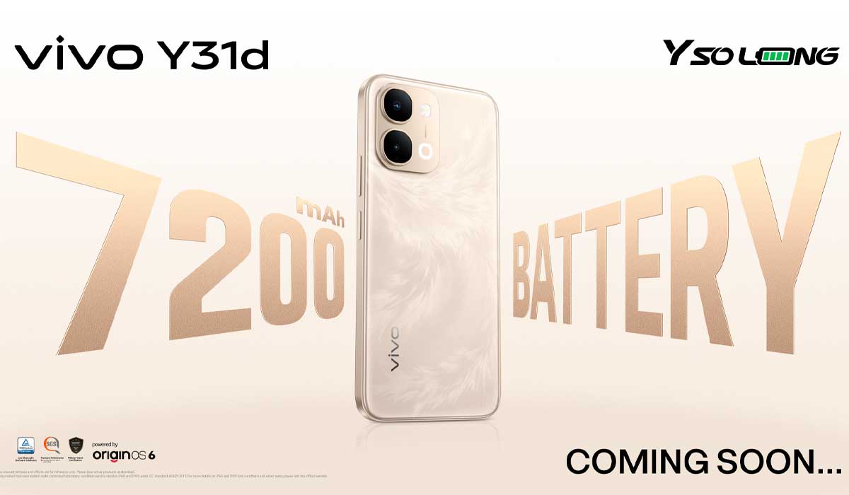 vivo Y31d With 7,200mAh Battery and 44W Fast Charging Launching in Nepal Soon