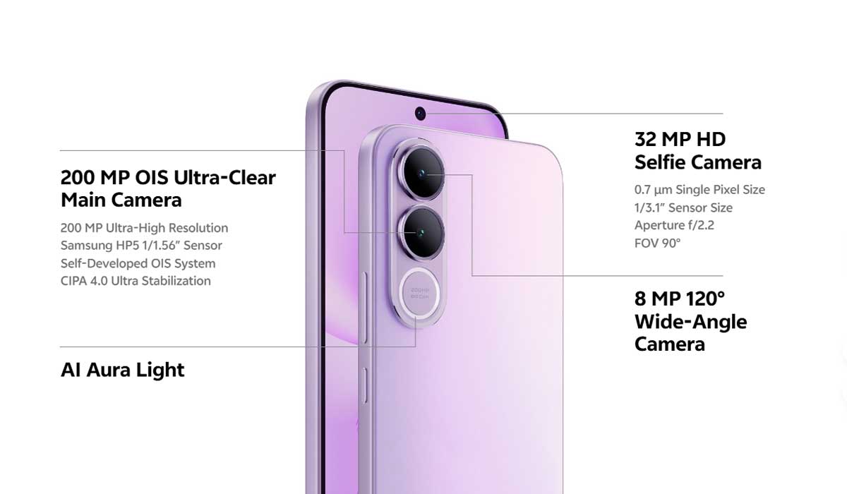 Vivo V70 FE Camera Setup