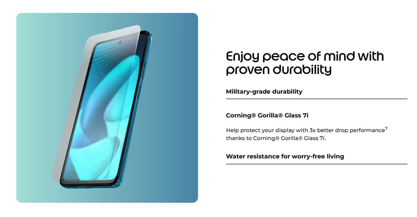 Moto G57 Power Display Protection