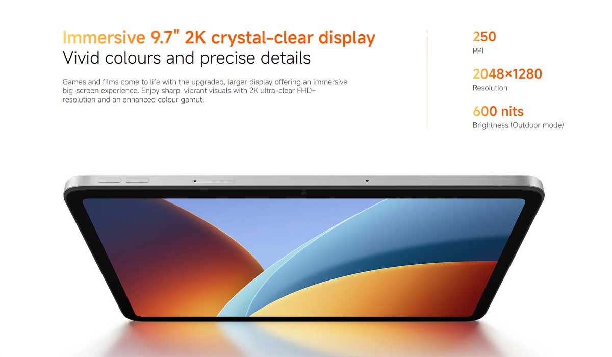 Redmi Pad 2 9.7 Display