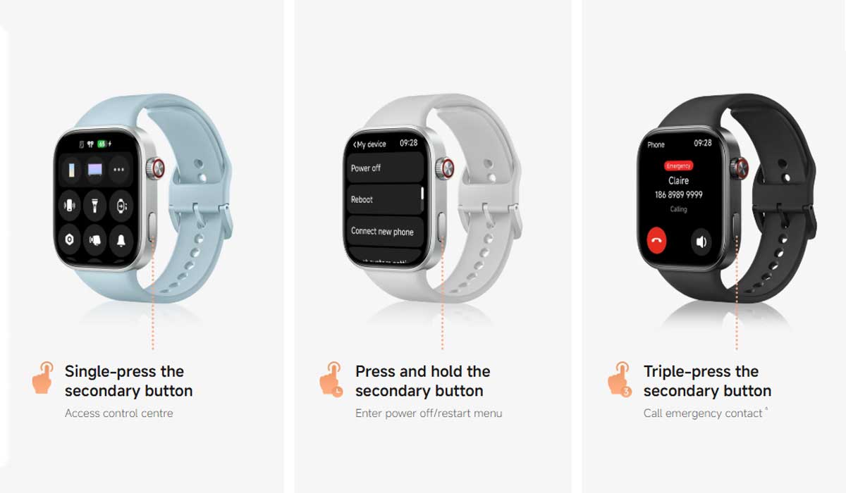 Redmi Watch 6 Side Buttons